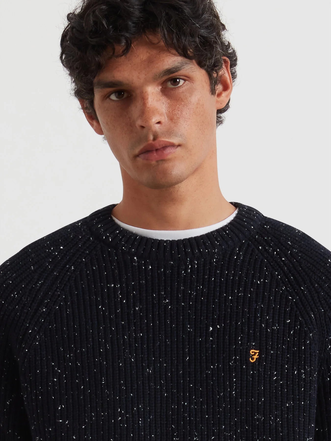 Farah Sage Nepped Crew Sweater - Matt O'Brien Fashions