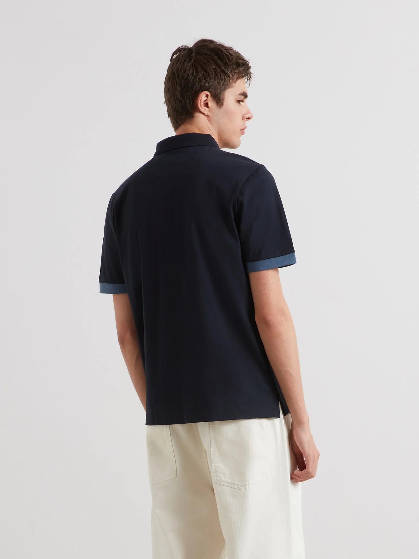 Farah Swanside Panel Polo - Matt O'Brien Fashions