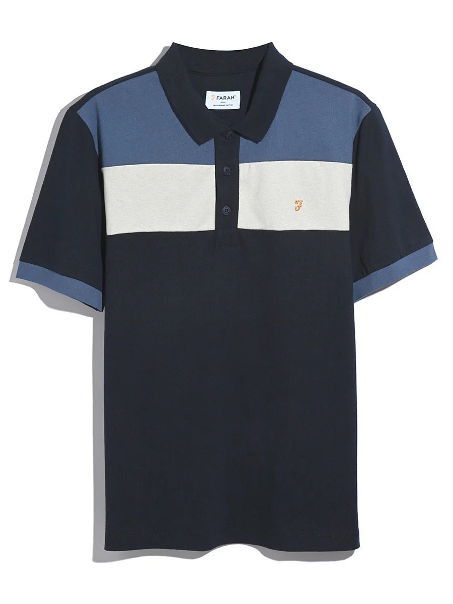 Farah Swanside Panel Polo - Matt O'Brien Fashions