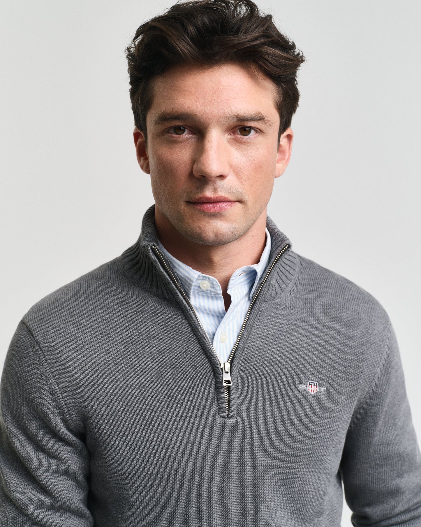 GANT Casual Cotton Half Zip Jumper - Matt O'Brien Fashions