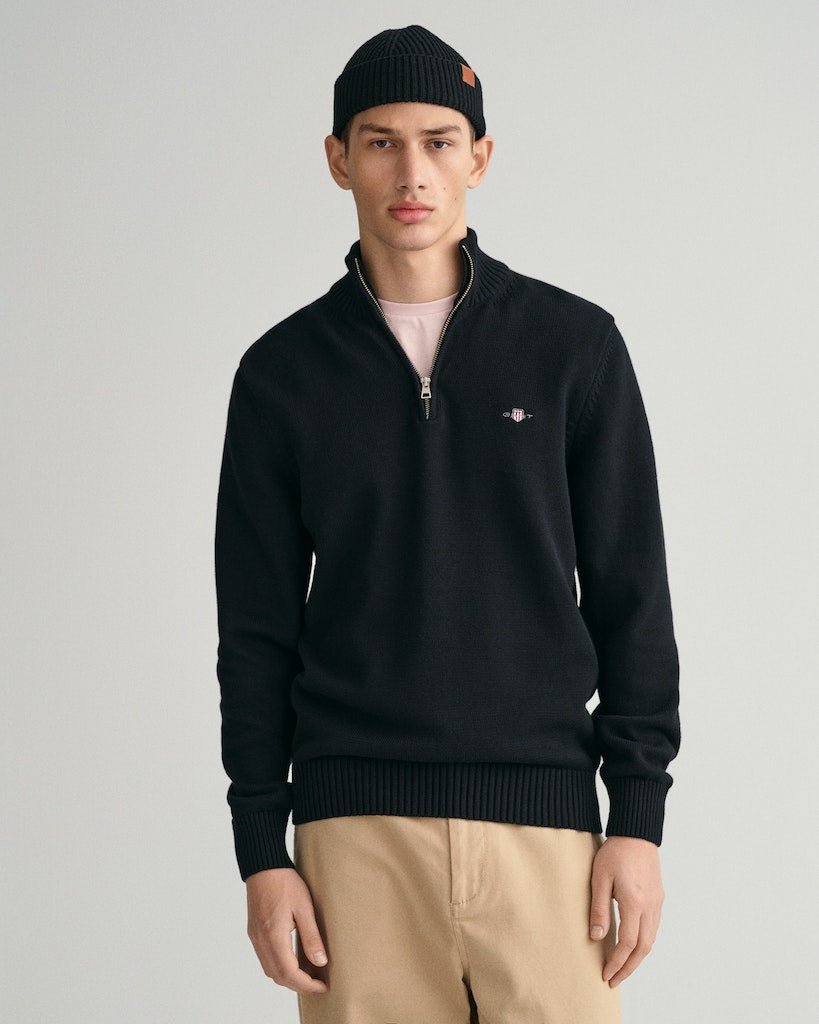 GANT Casual Cotton Half Zip Jumper - Matt O'Brien Fashions