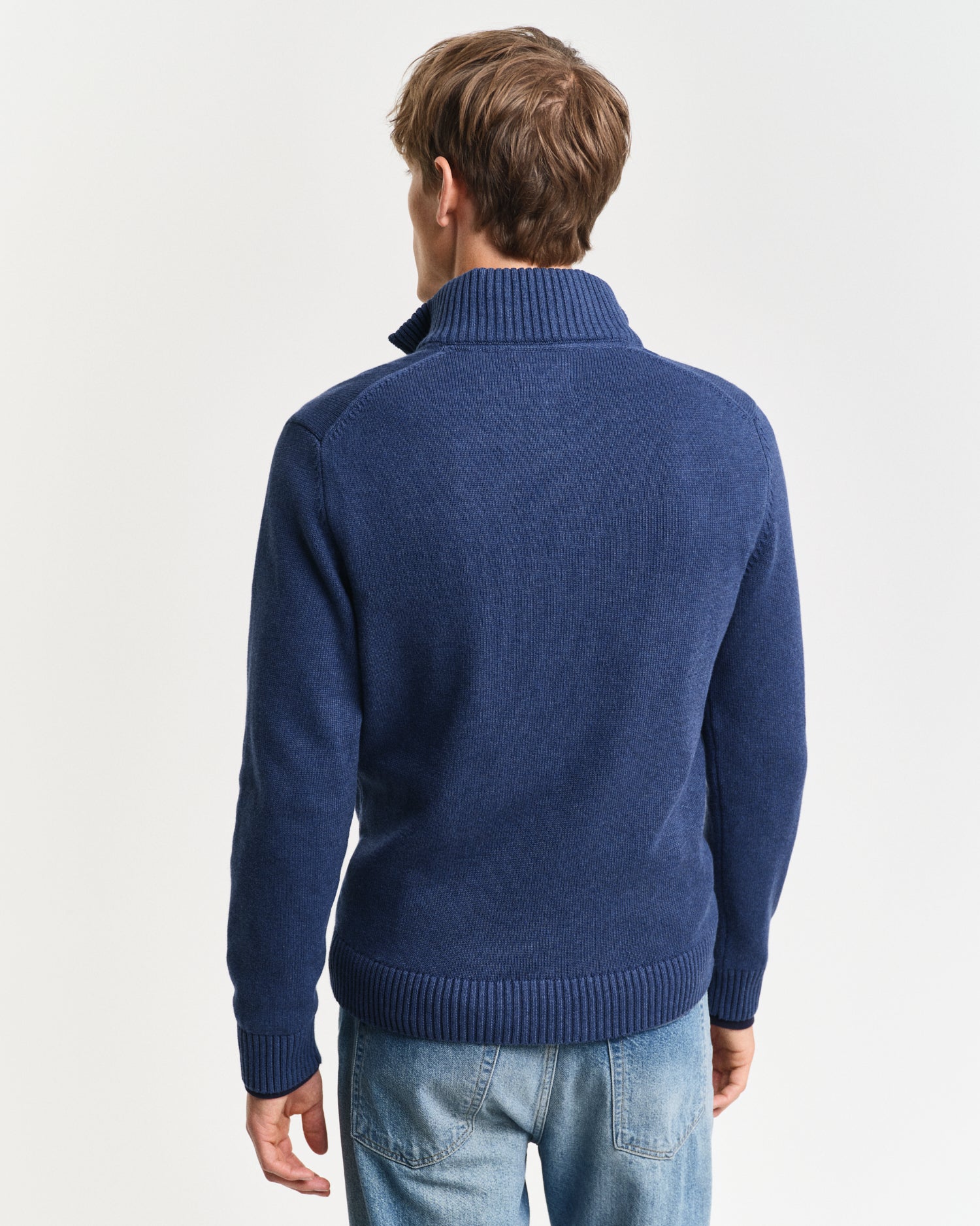 GANT Casual Cotton Halfzip Jumper - Matt O'Brien Fashions