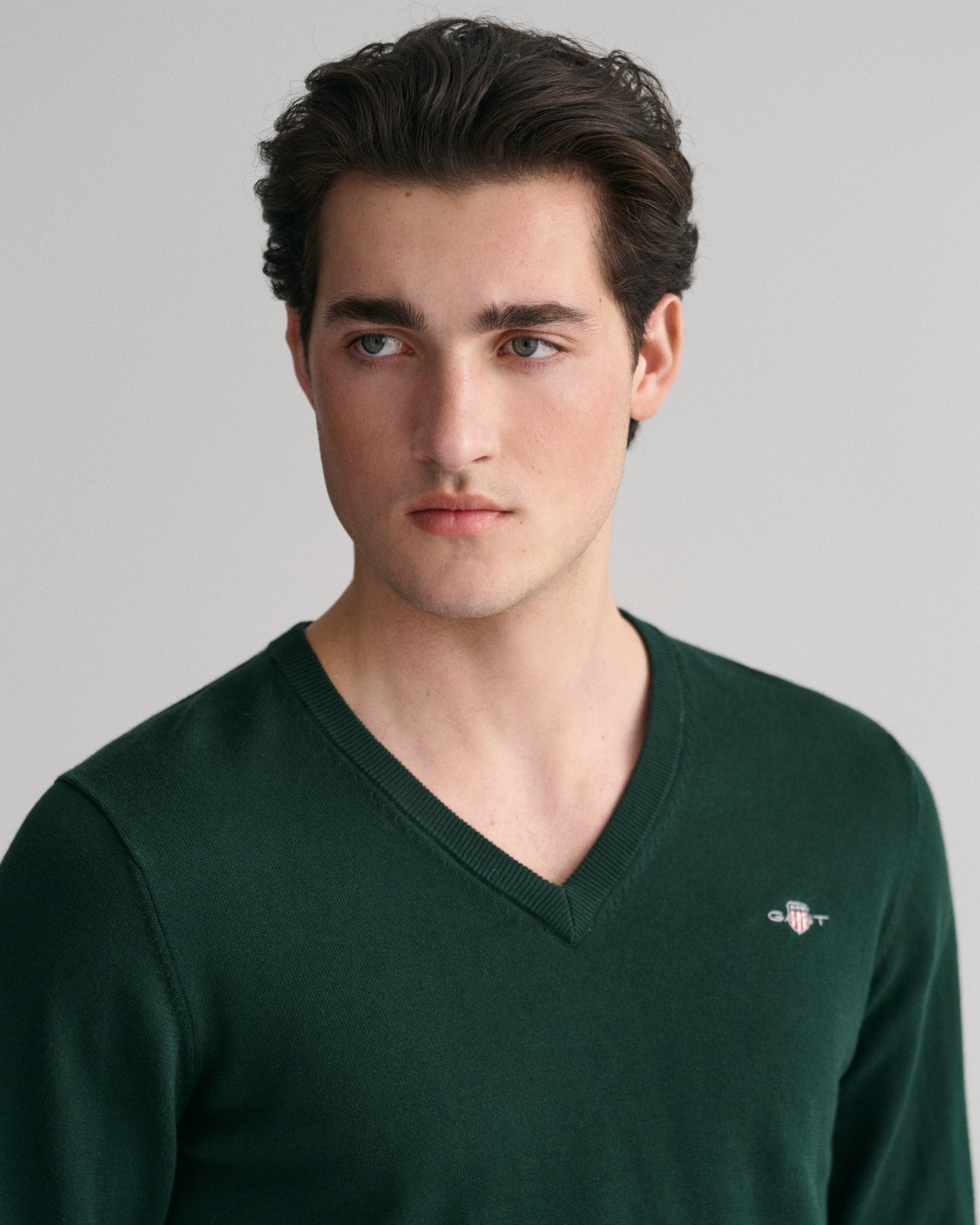 GANT Classic Cotton V - Neck Jumper - Matt O'Brien Fashions
