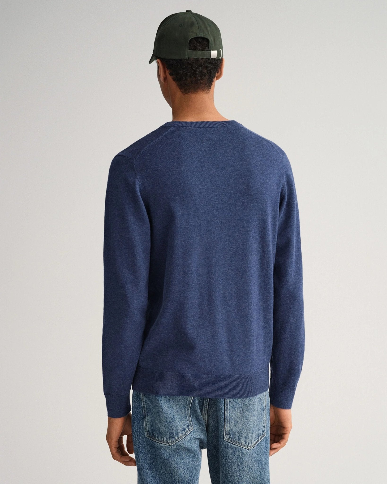 GANT Classic Cotton V-Neck Jumper - Matt O'Brien Fashions