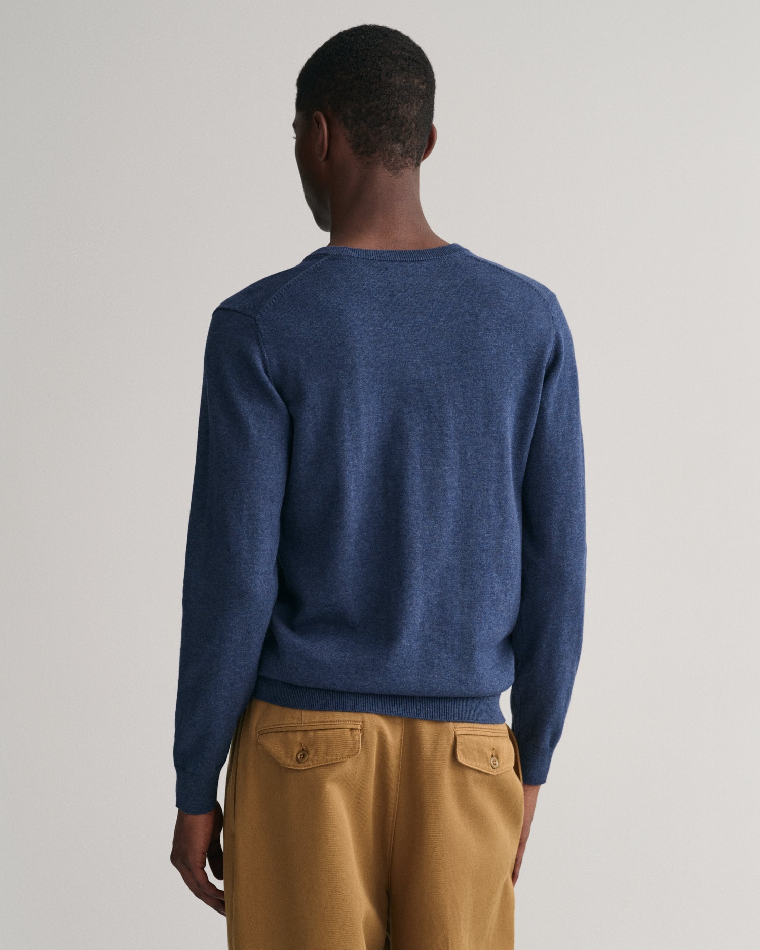 GANT Classic Cotton V-Neck Jumper - Matt O'Brien Fashions