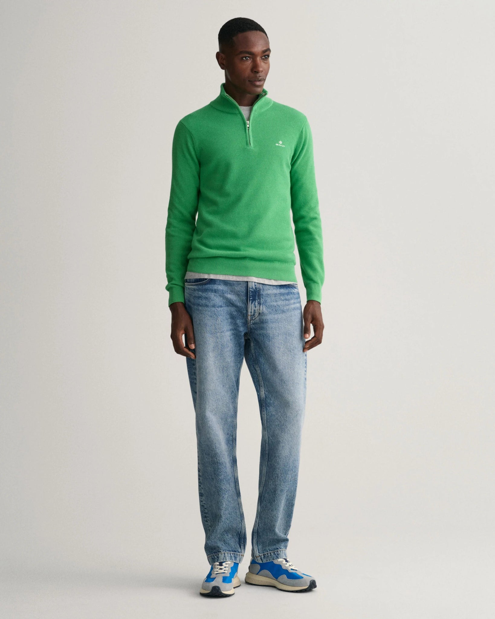 GANT Cotton Pique Halfzip - Matt O'Brien Fashions