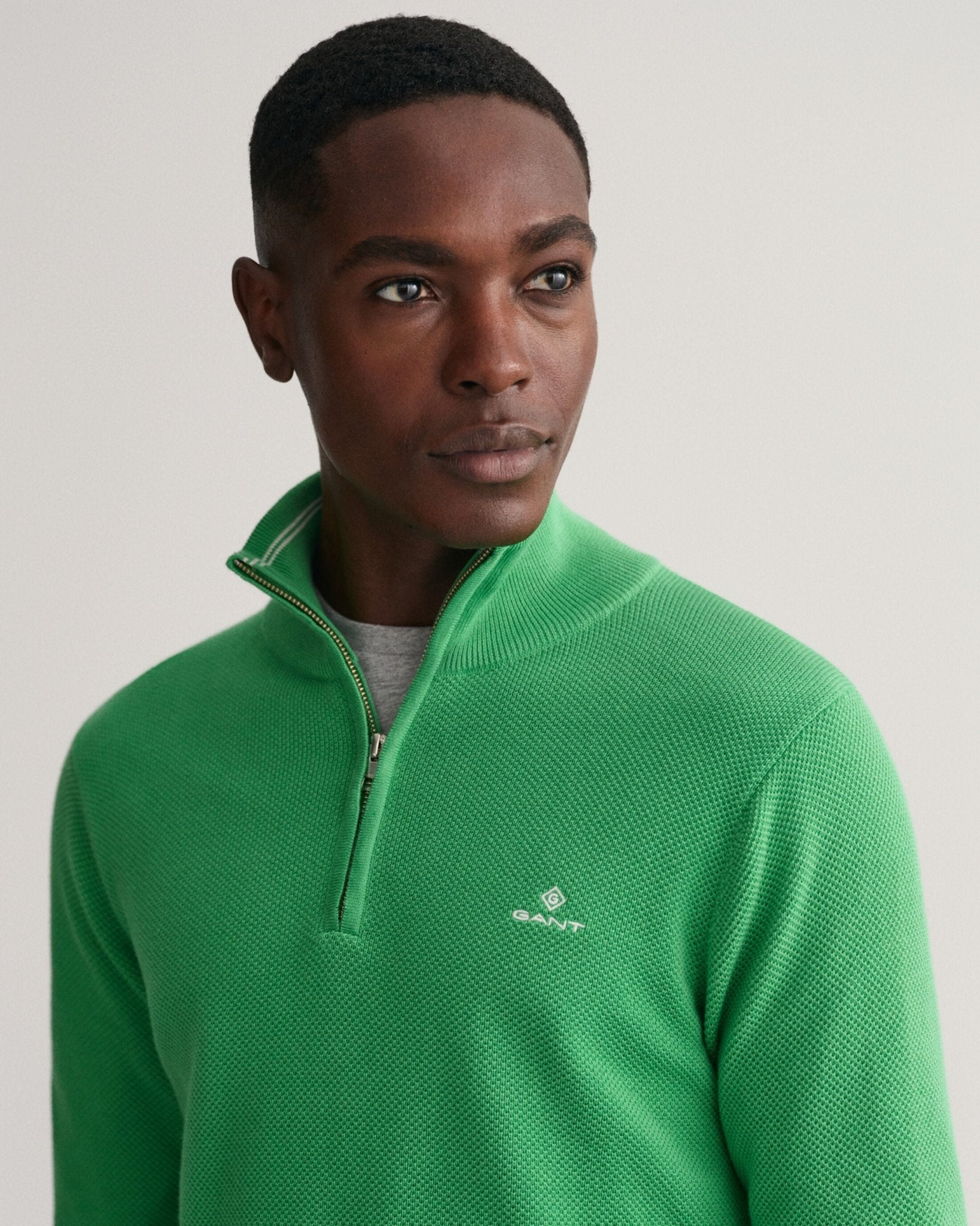 GANT Cotton Pique Halfzip - Matt O'Brien Fashions