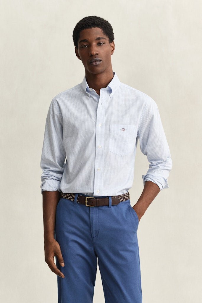 GANT Gingham Classic Poplin Shirt - Matt O'Brien Fashions