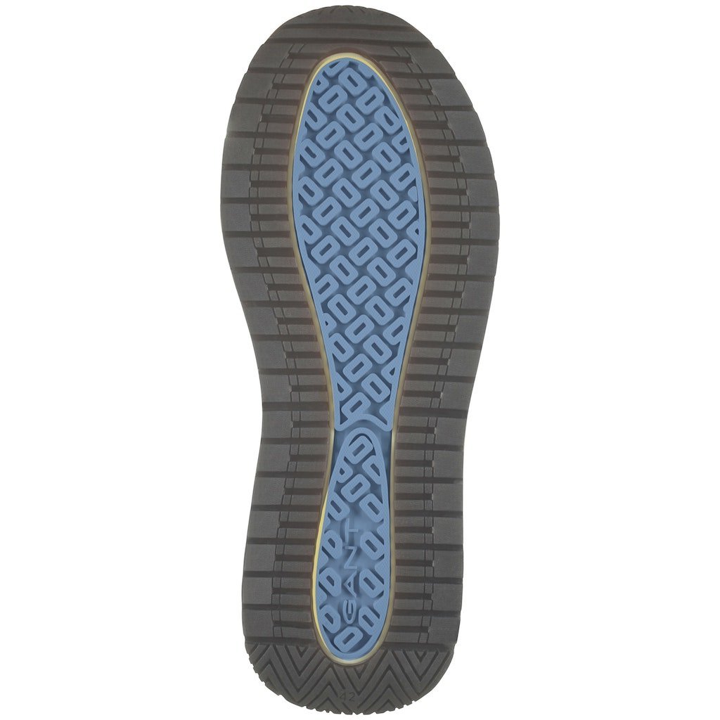 GANT Jeuton Knitted Sneaker, left shoe, sole, Marine  - Matt O'Brien Fashion