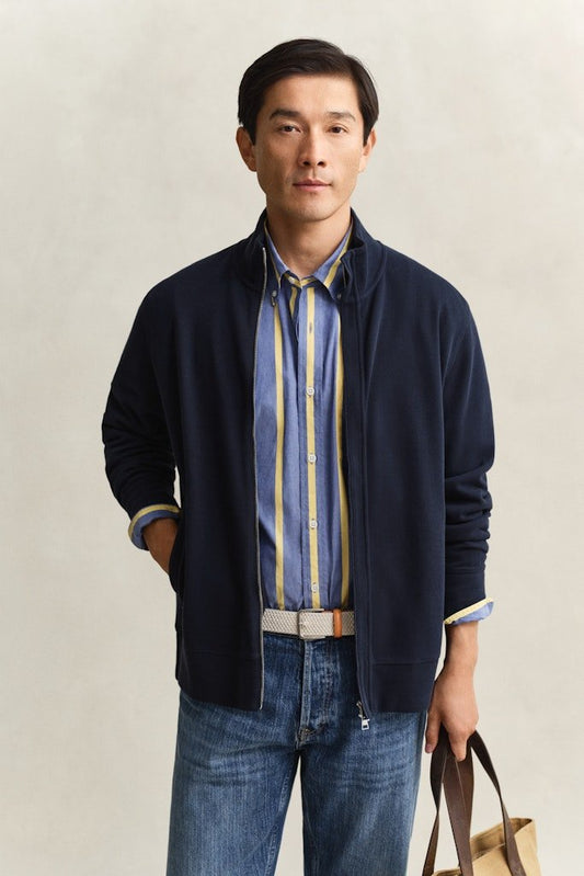 GANT Light Sacker Full Zip Sweatshirt - Matt O'Brien Fashions