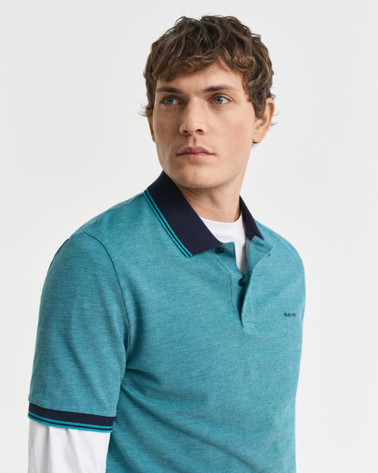 GANT Oxford Pique Short Sleeve Rugger - Matt O'Brien Fashions