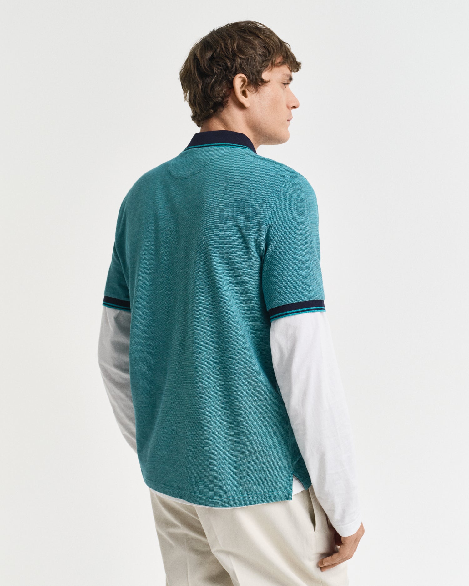 GANT Oxford Pique Short Sleeve Rugger - Matt O'Brien Fashions