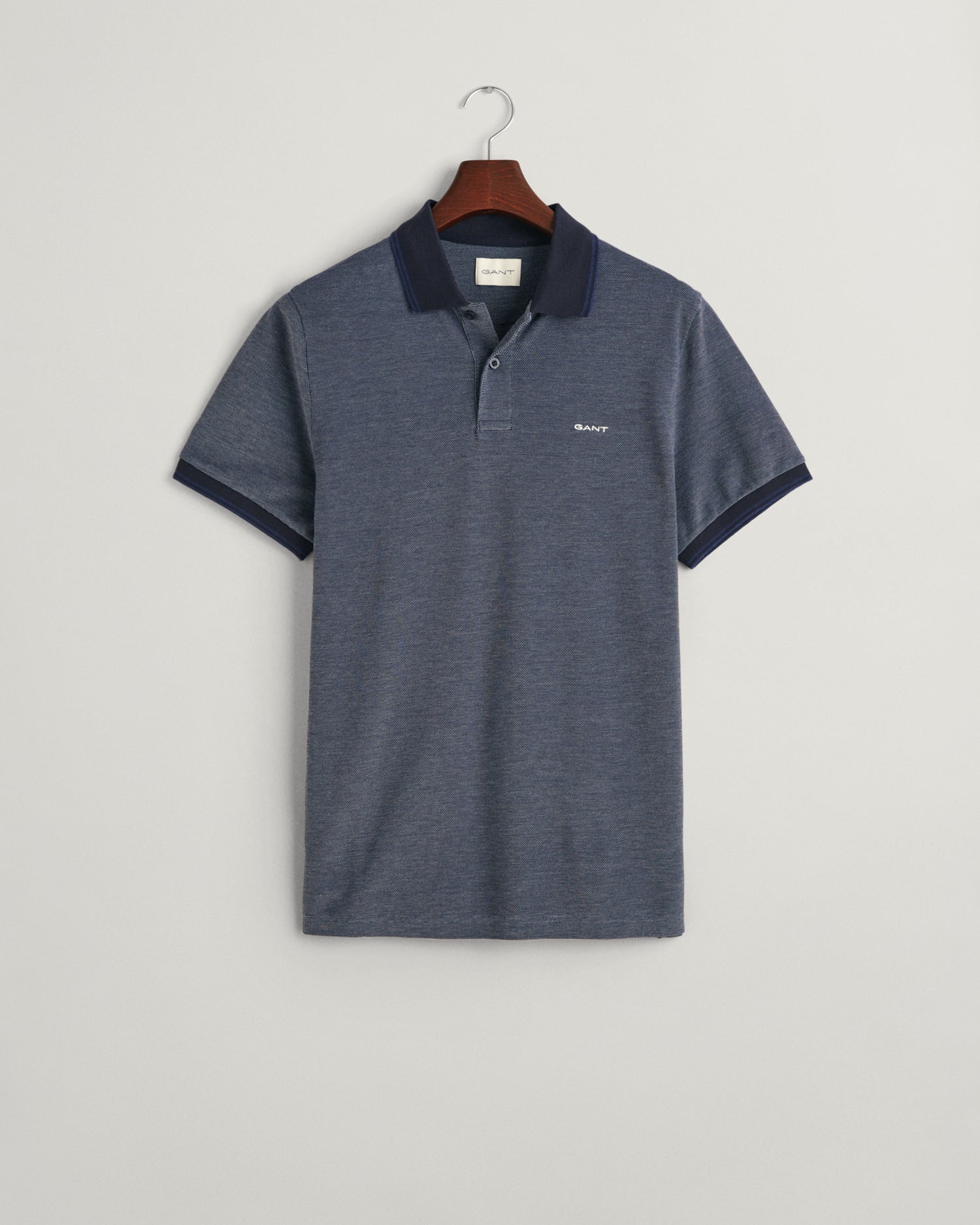 GANT Oxford Pique Short Sleeve Rugger - Matt O'Brien Fashions