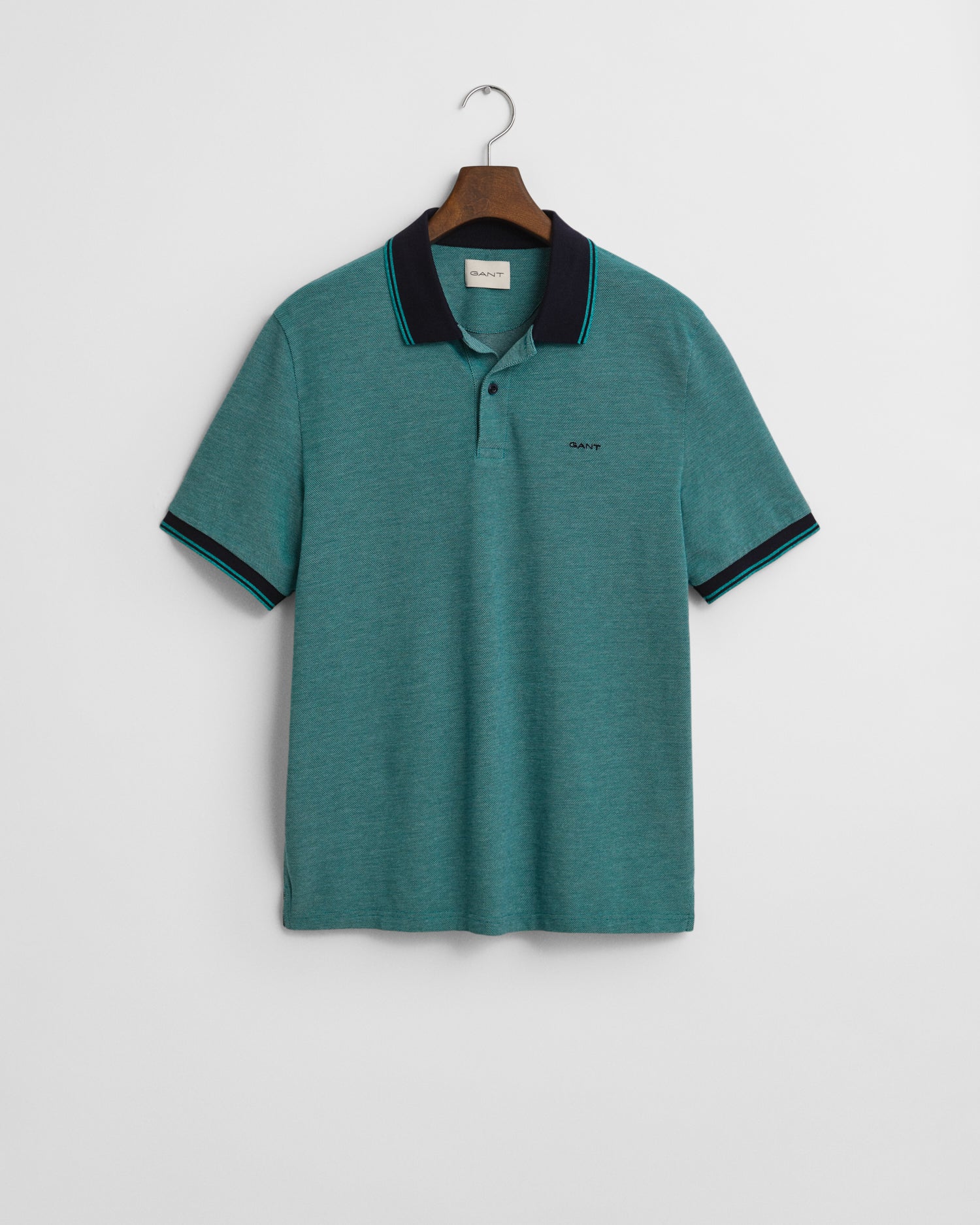 GANT Oxford Pique Short Sleeve Rugger - Matt O'Brien Fashions