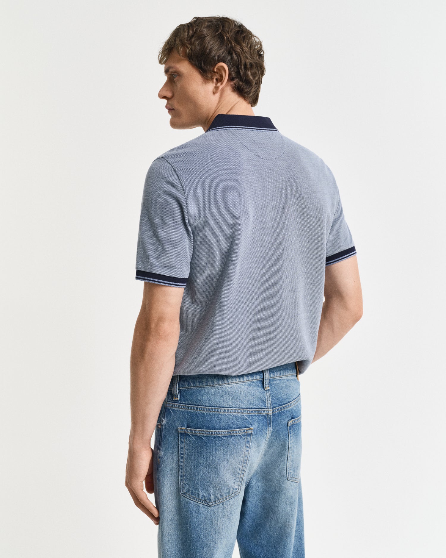 GANT Oxford Pique Short Sleeve Rugger - Matt O'Brien Fashions