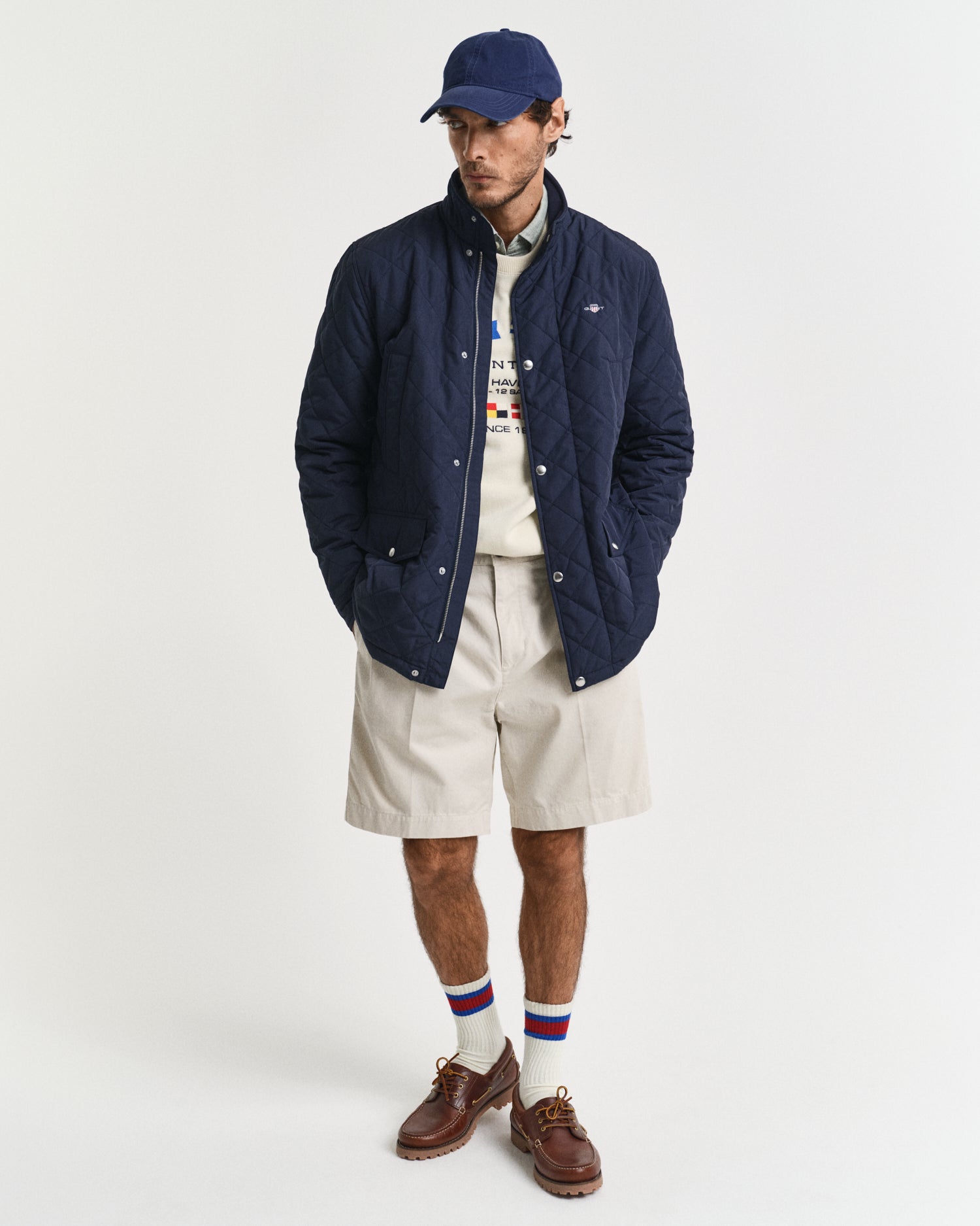 GANT Quilted Windcheater Mid Length Jacket - Matt O'Brien Fashions