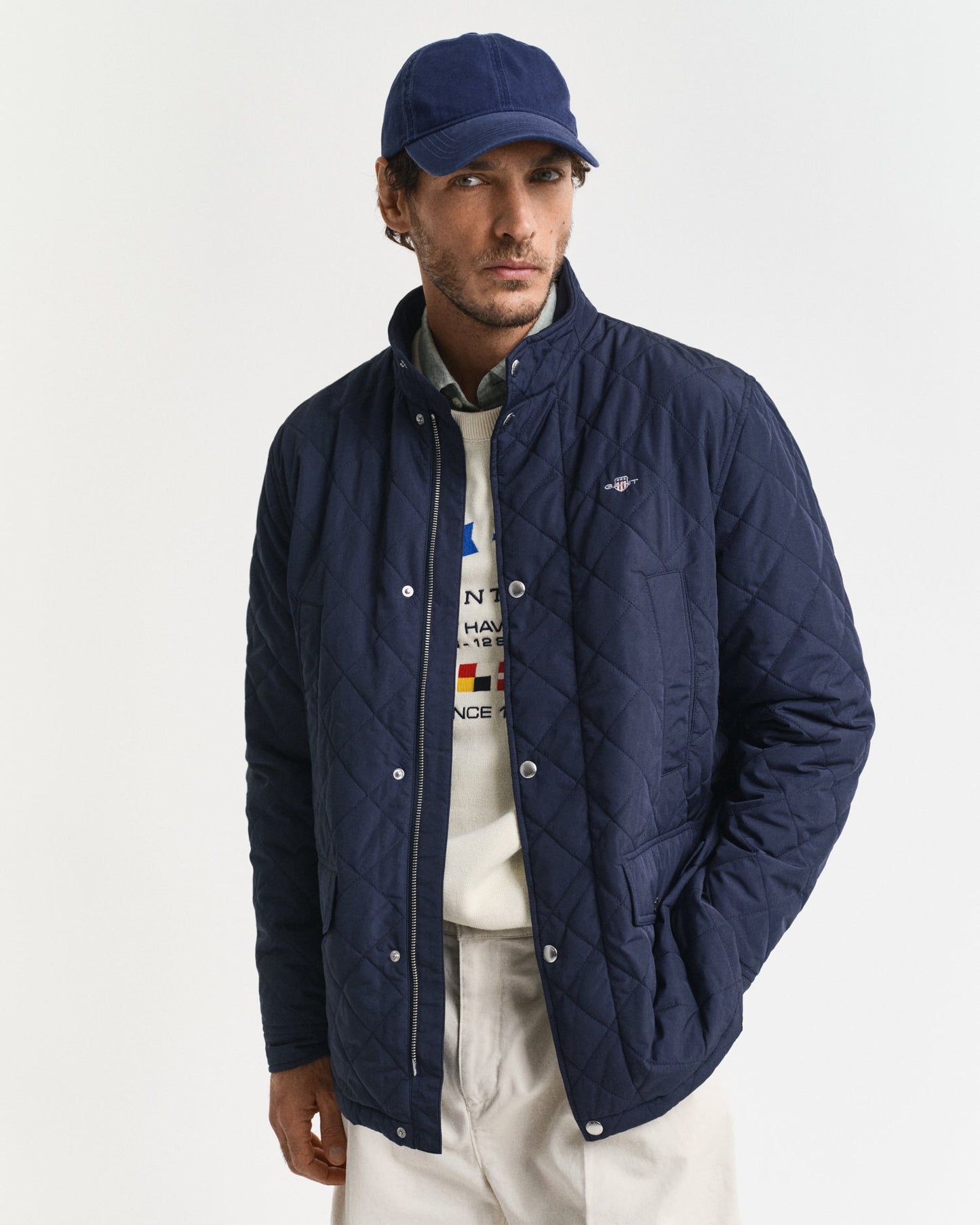 GANT Quilted Windcheater Mid Length Jacket - Matt O'Brien Fashions