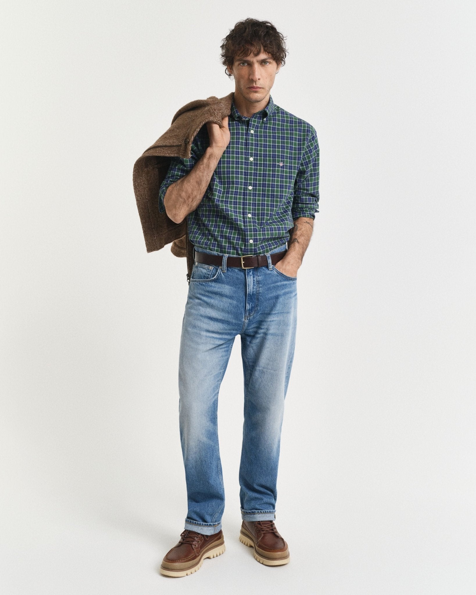 GANT Regular Classic Poplin Check - Matt O'Brien Fashions