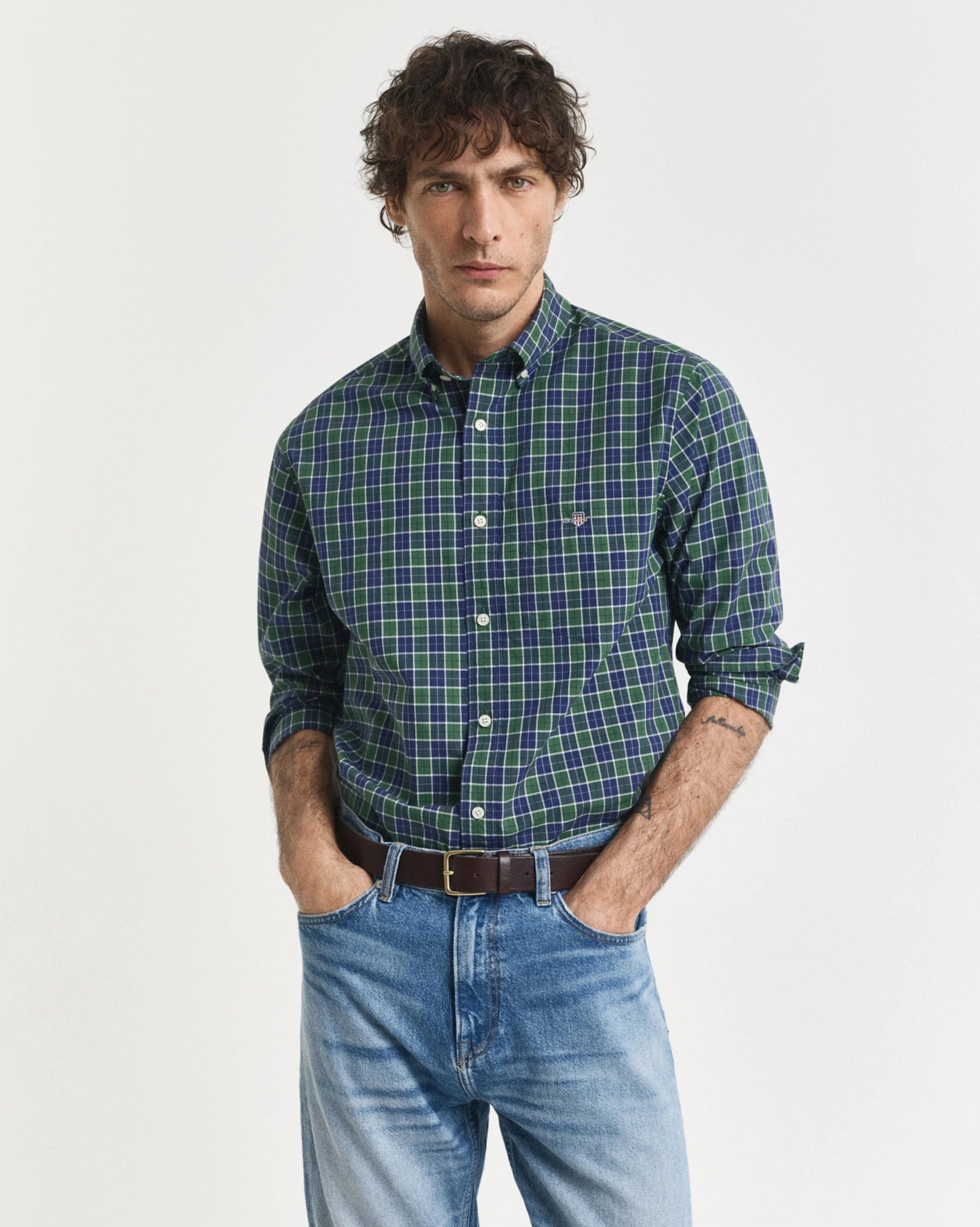 GANT Regular Classic Poplin Check - Matt O'Brien Fashions
