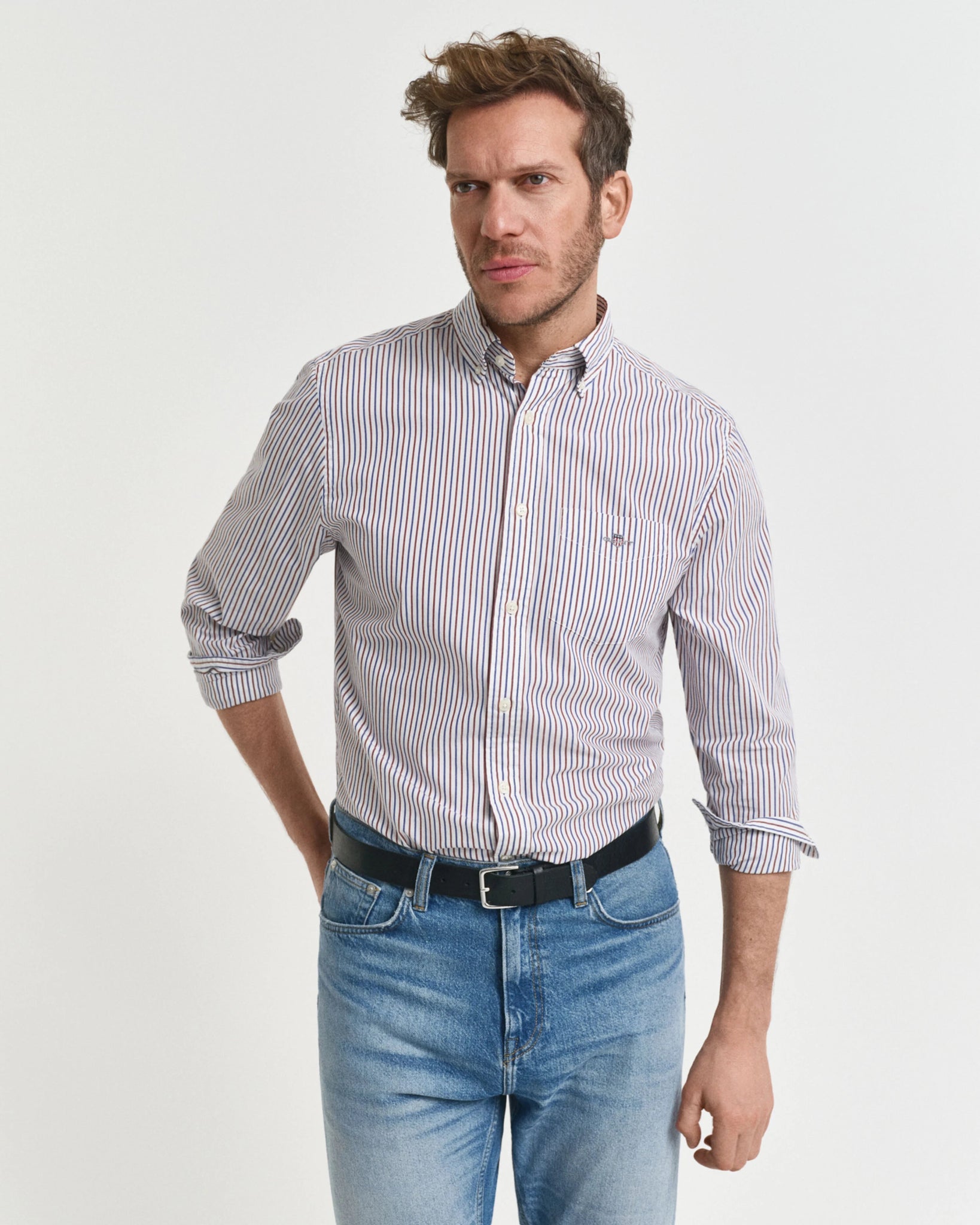 GANT Regular Classic Poplin Stripe - Matt O'Brien Fashions