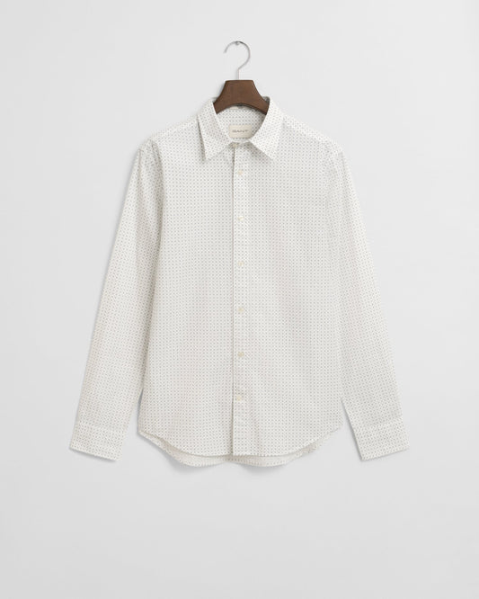 GANT Regular Micro Print Shirt - Matt O'Brien Fashions