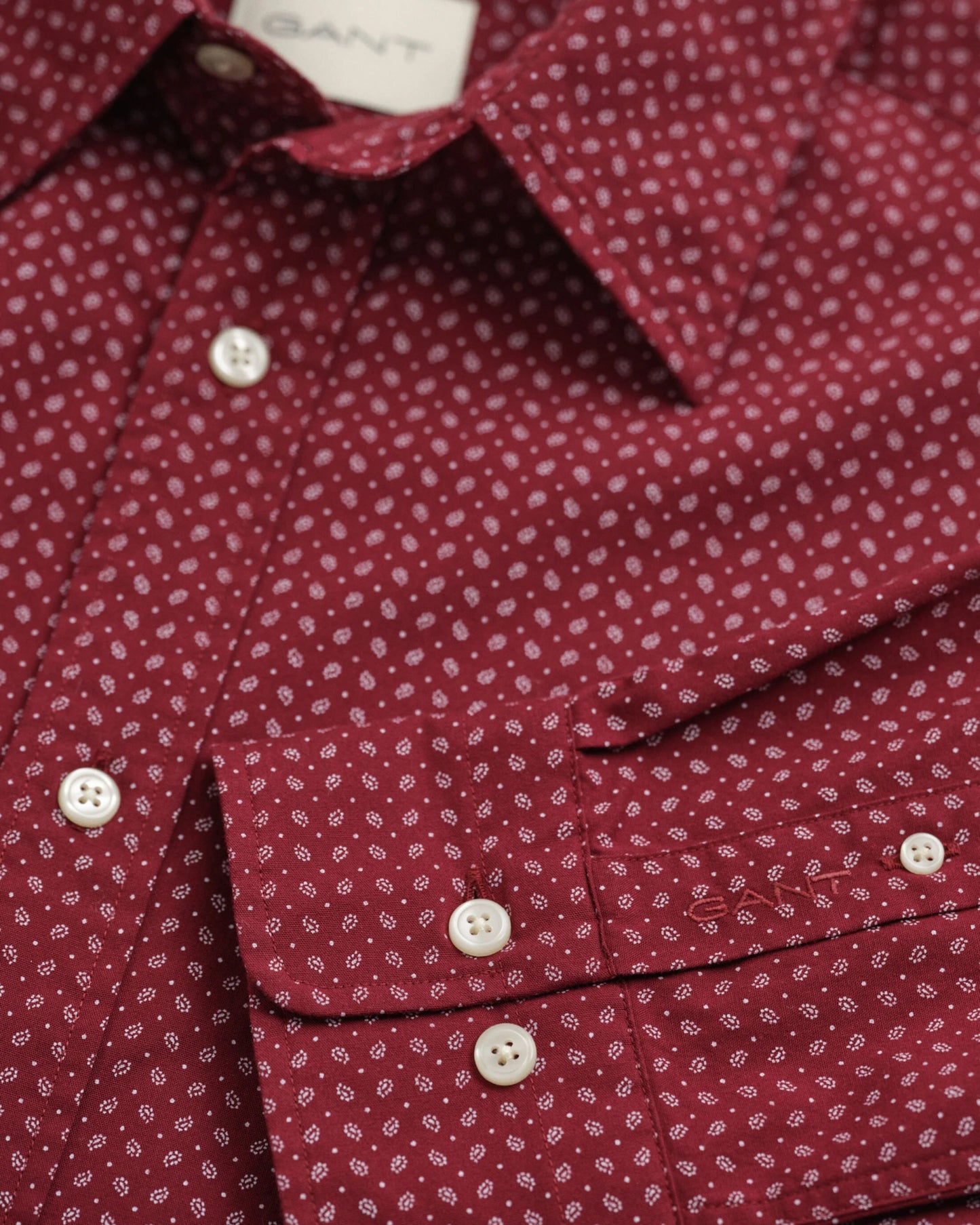 GANT Regular Micro Print Shirt - Matt O'Brien Fashions