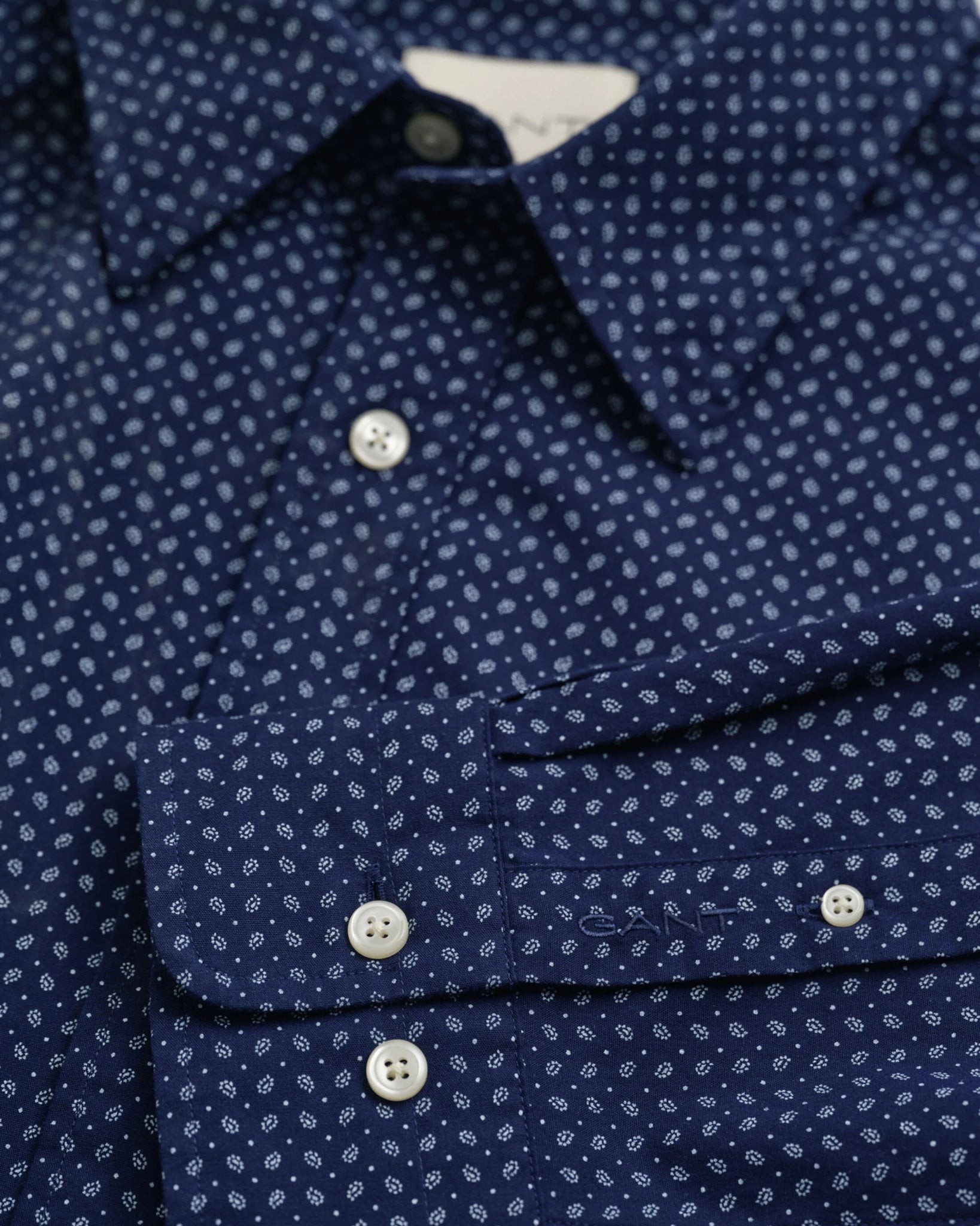 GANT Regular Micro Print Shirt - Matt O'Brien Fashions