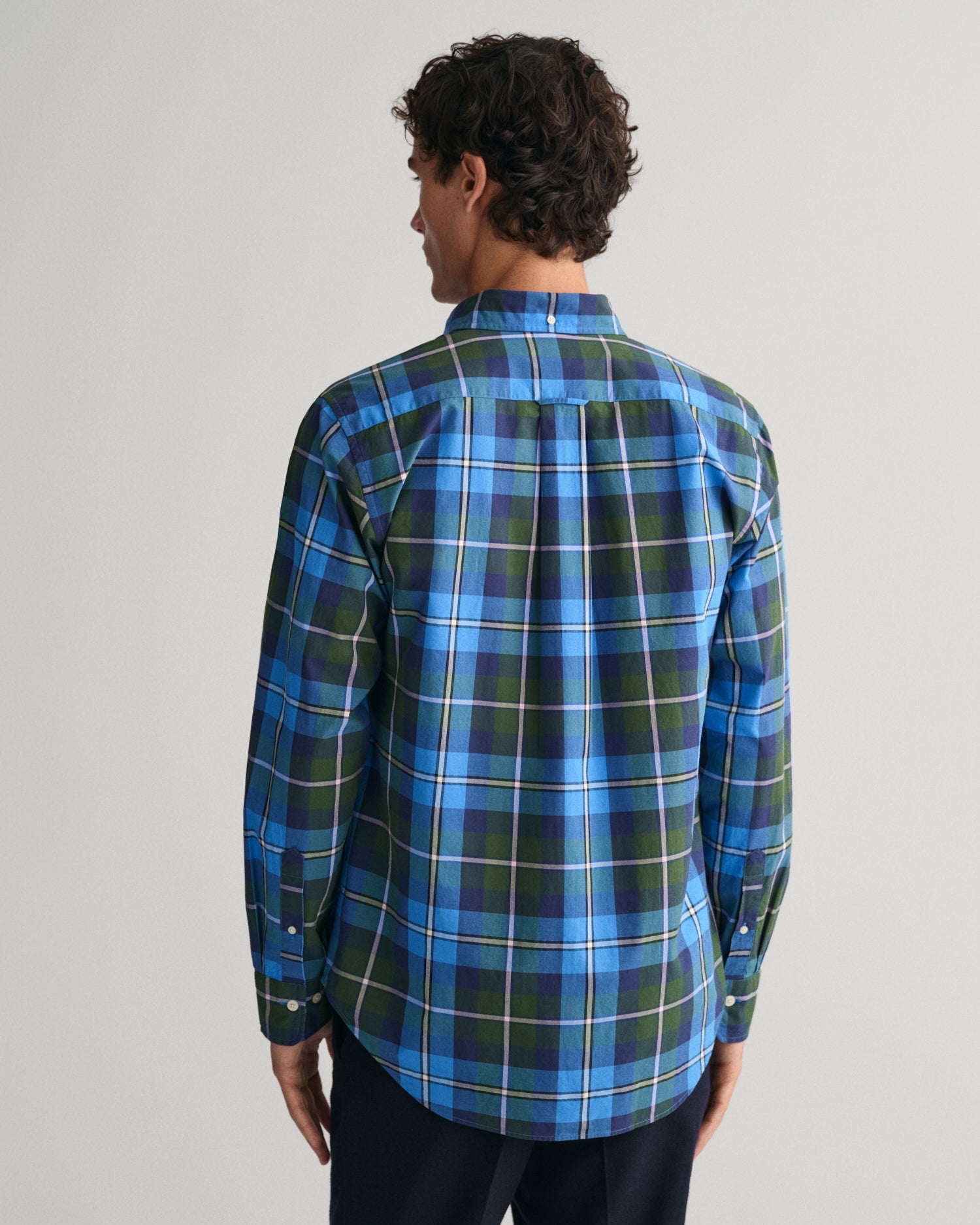 GANT Regular Poplin Large Check Shirt - Matt O'Brien Fashions