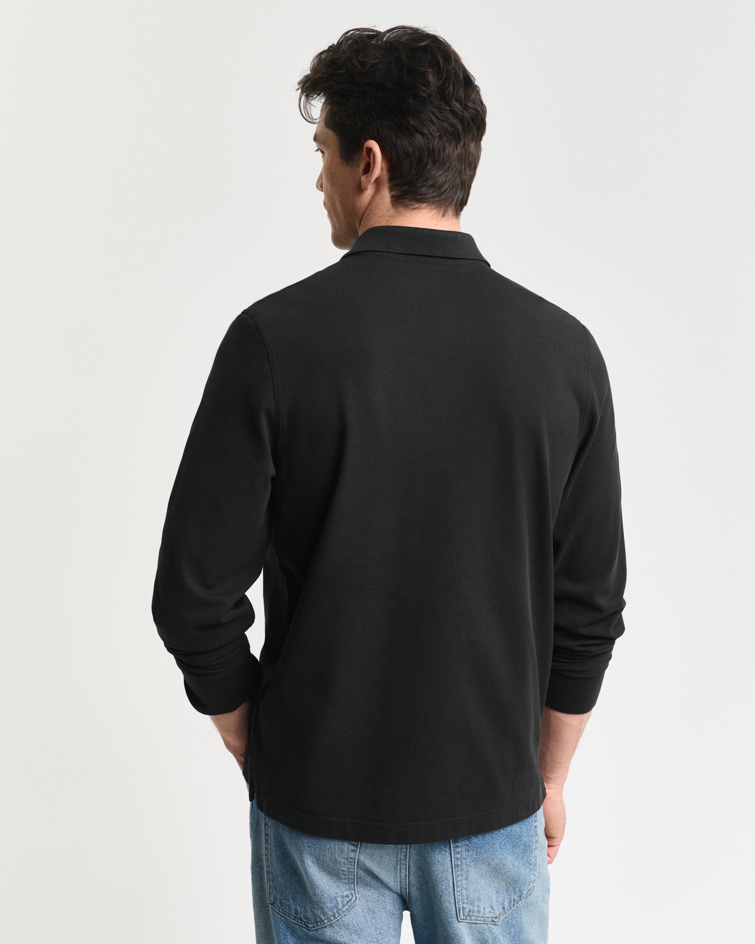 GANT Regular Shield Long Sleeve Pique Rugger - Matt O'Brien Fashions