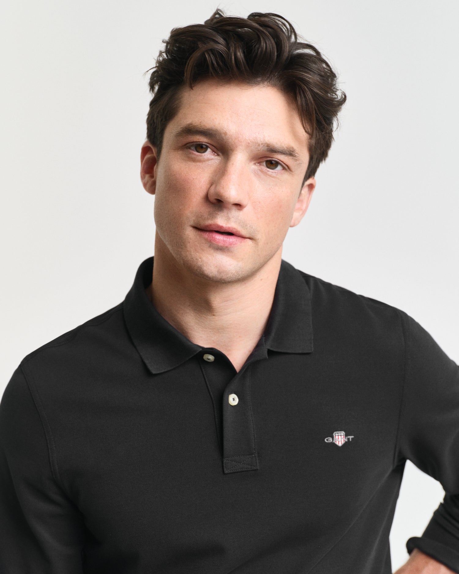 GANT Regular Shield Long Sleeve Pique Rugger - Matt O'Brien Fashions