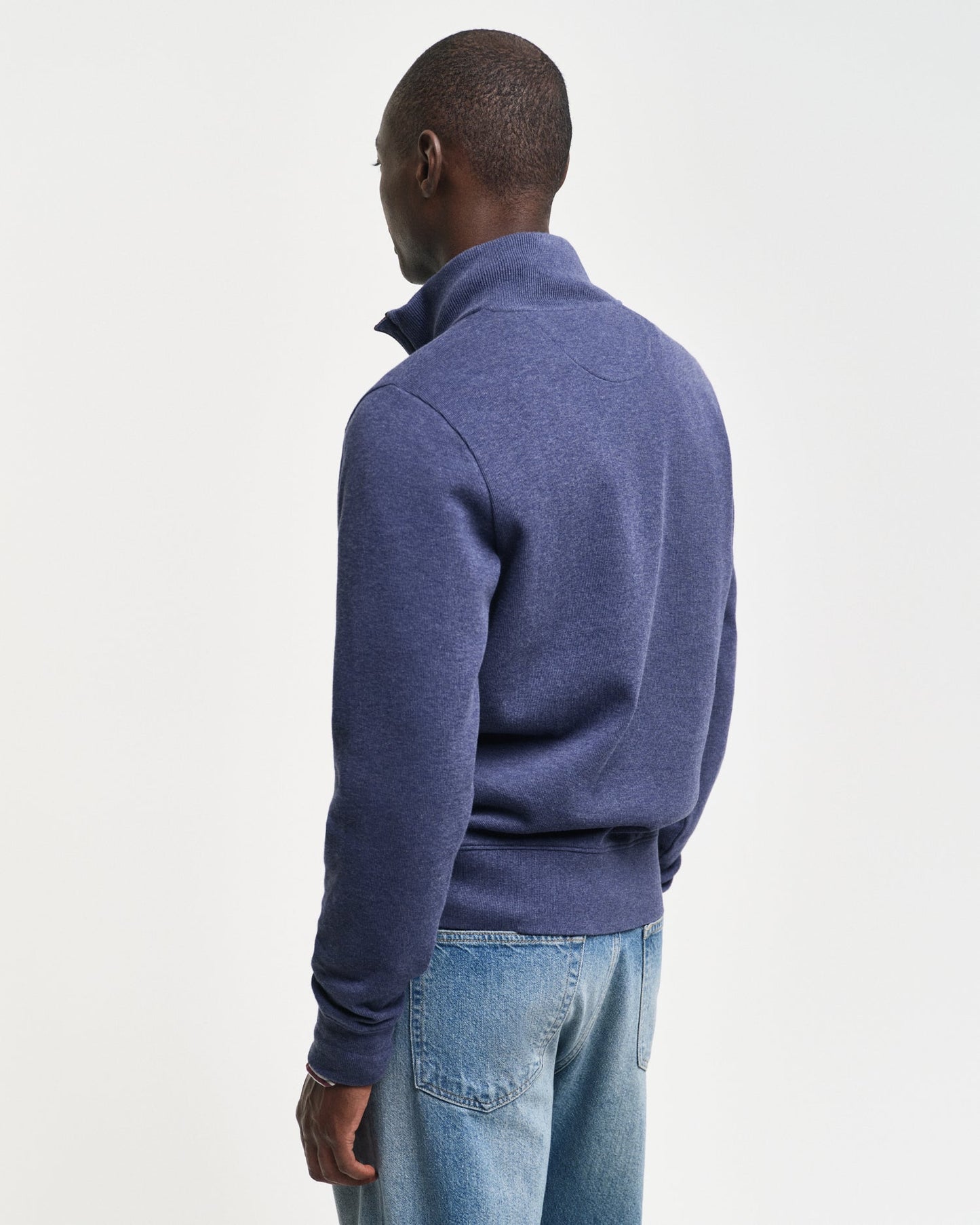 GANT Sacker Rib Half Zip Sweatshirt - Matt O'Brien Fashions