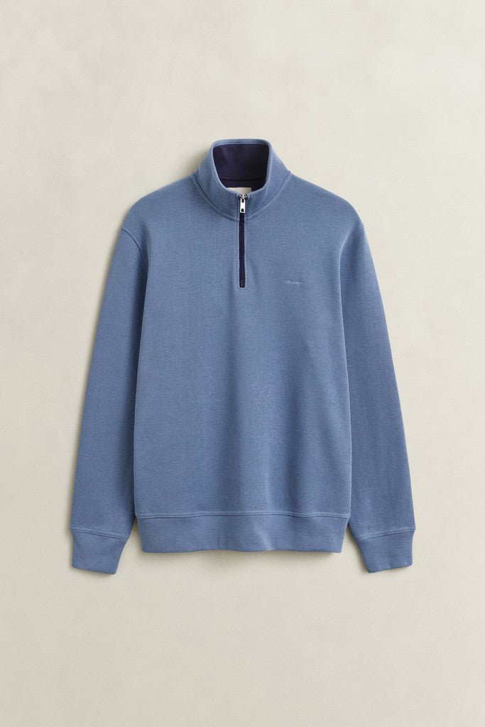 GANT Sacker Rib Half Zip Sweatshirt - Matt O'Brien Fashions