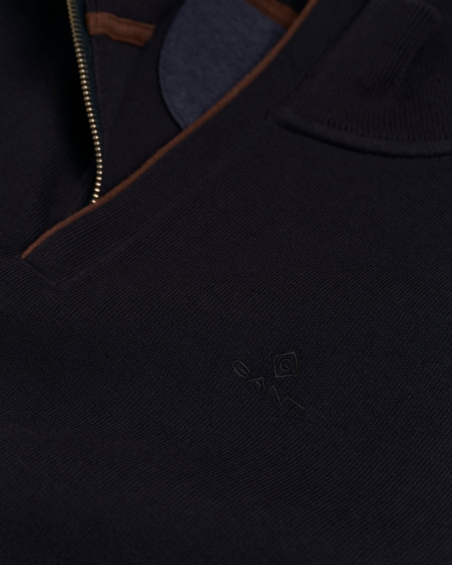 GANT Sacker Rib Half Zip Sweatshirt - Matt O'Brien Fashions
