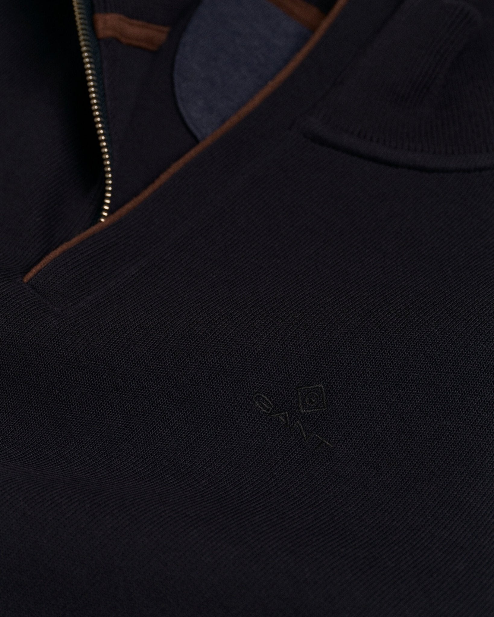 GANT Sacker Rib Half Zip Sweatshirt - Matt O'Brien Fashions