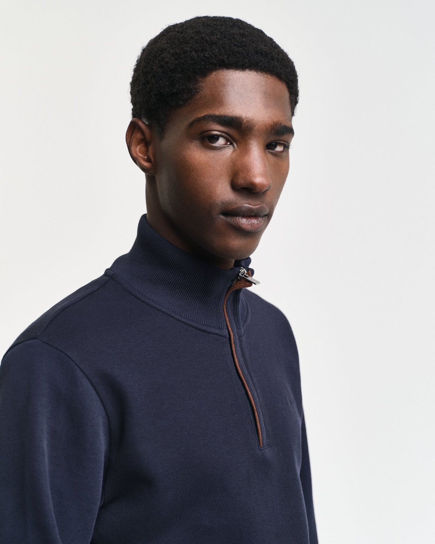 GANT Sacker Rib Half Zip Sweatshirt - Matt O'Brien Fashions