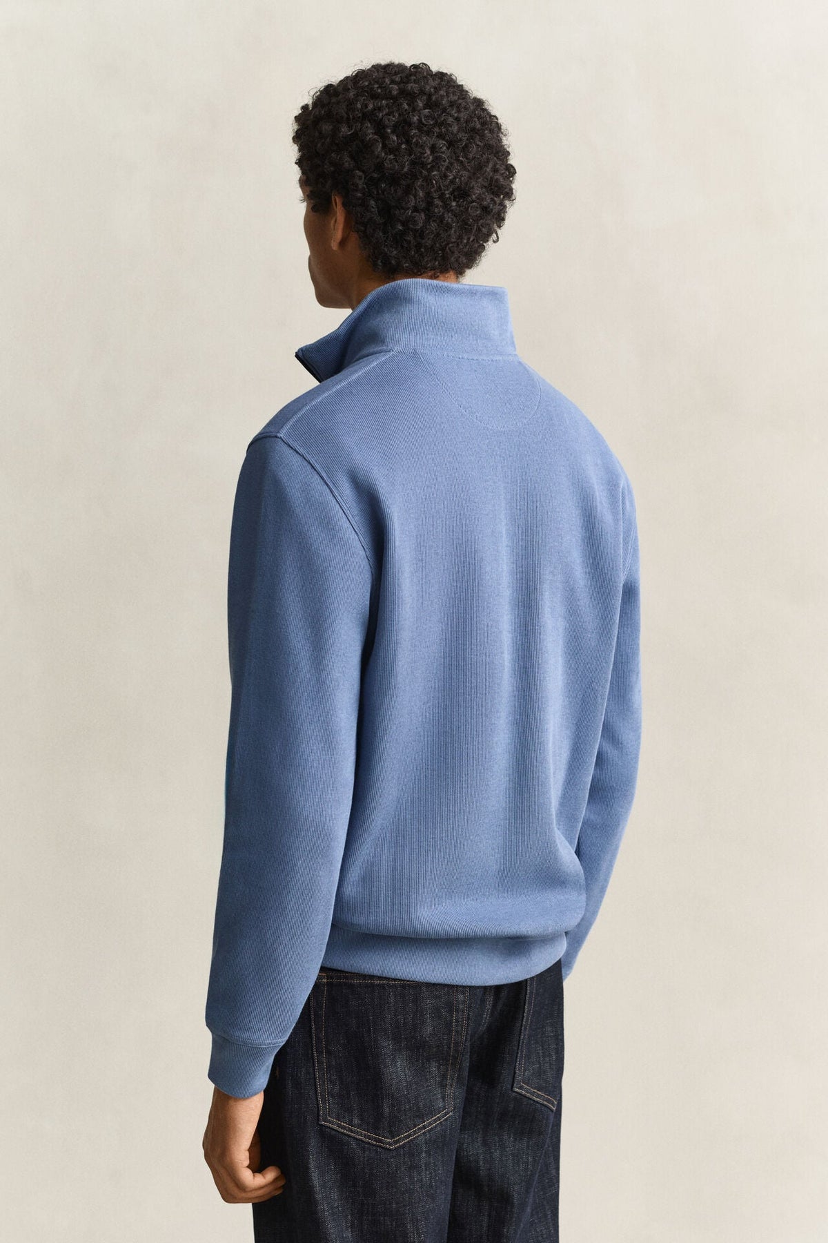 GANT Sacker Rib Half Zip Sweatshirt - Matt O'Brien Fashions