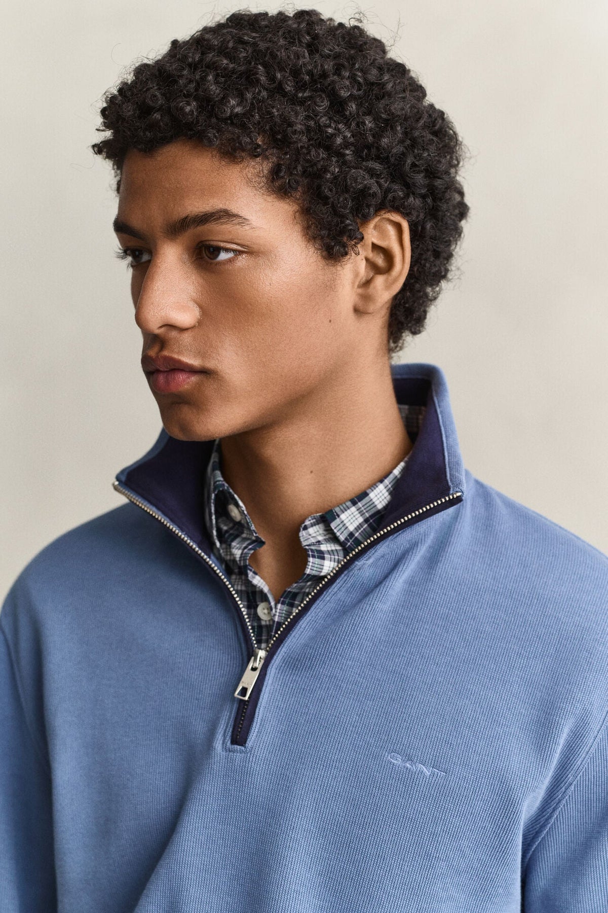 GANT Sacker Rib Half Zip Sweatshirt - Matt O'Brien Fashions