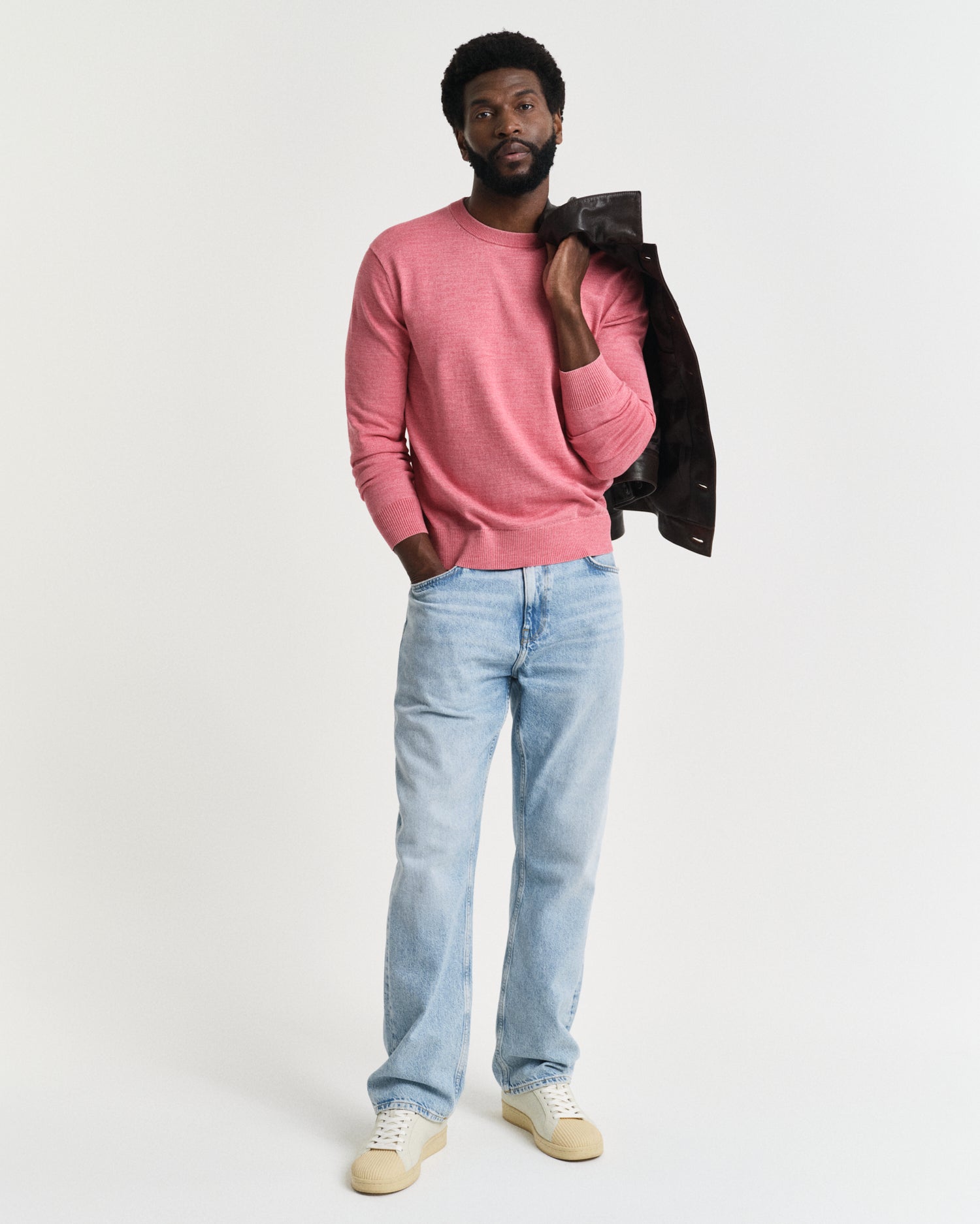 GANT Sun Faded Crew Neck Jumper - Matt O'Brien Fashions