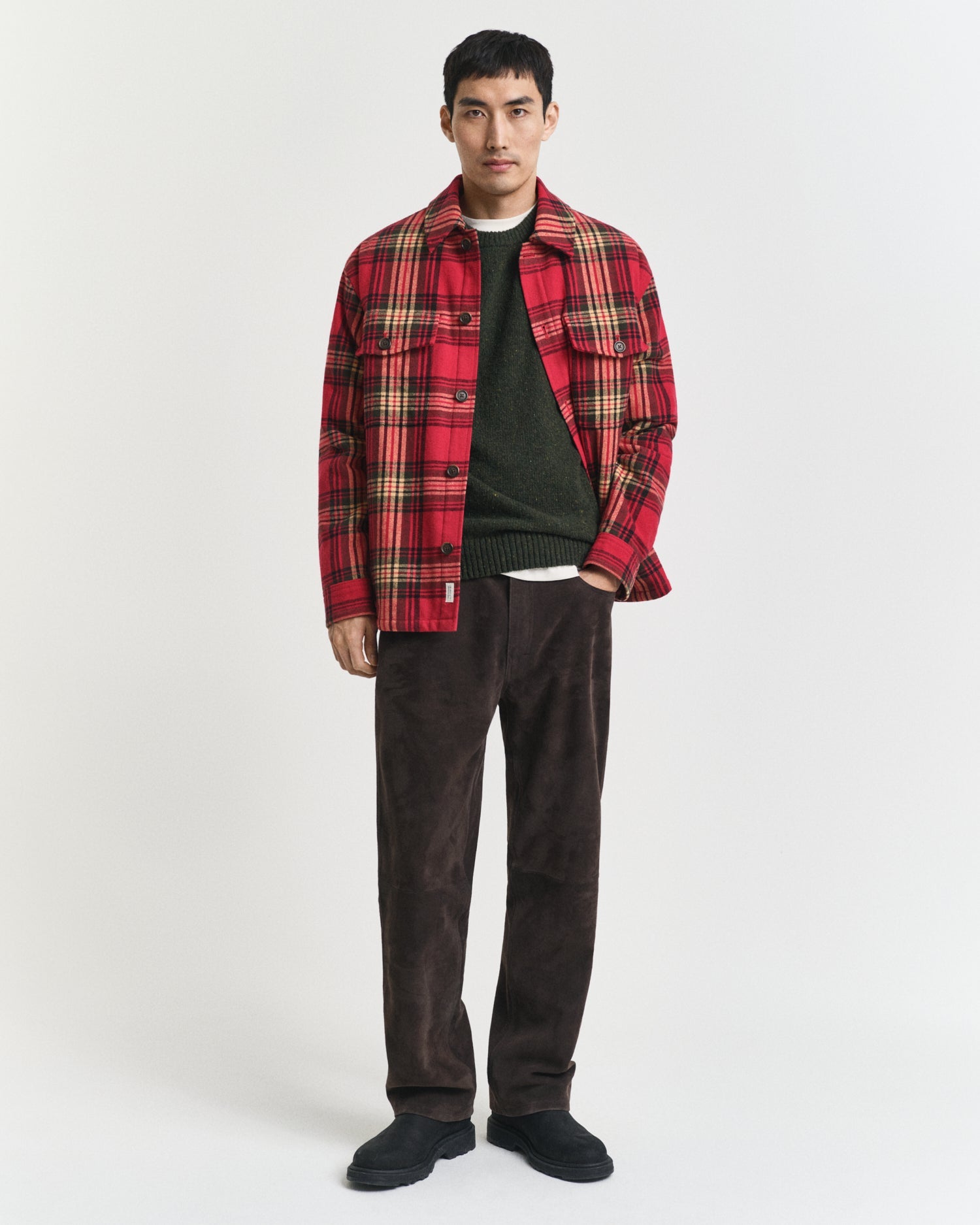 GANT Wool Blend Neps Crew Jumper - Matt O'Brien Fashions