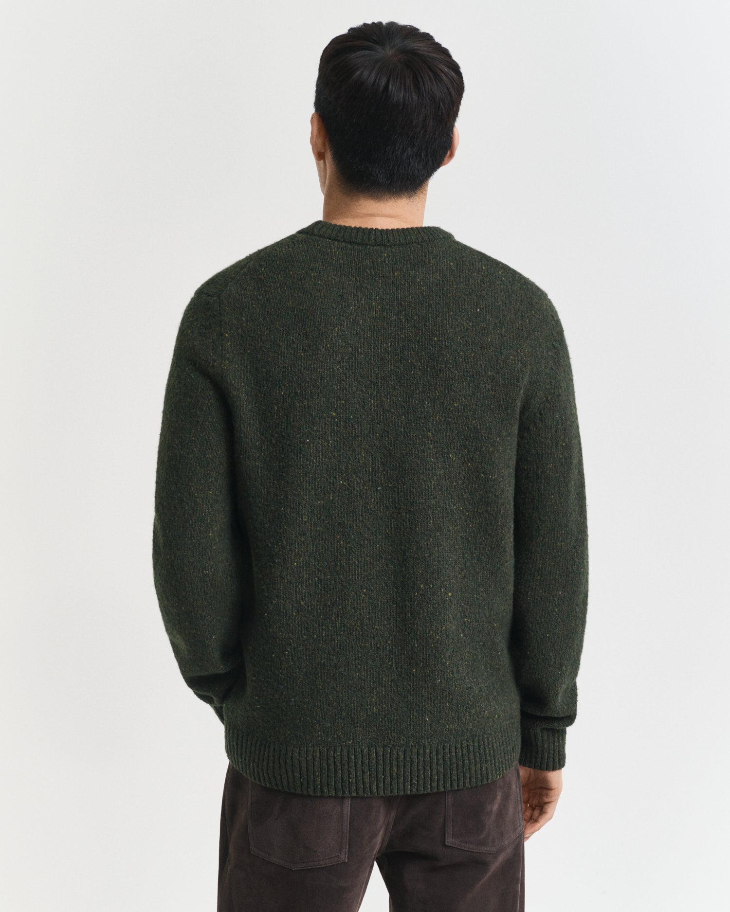 GANT Wool Blend Neps Crew Jumper - Matt O'Brien Fashions