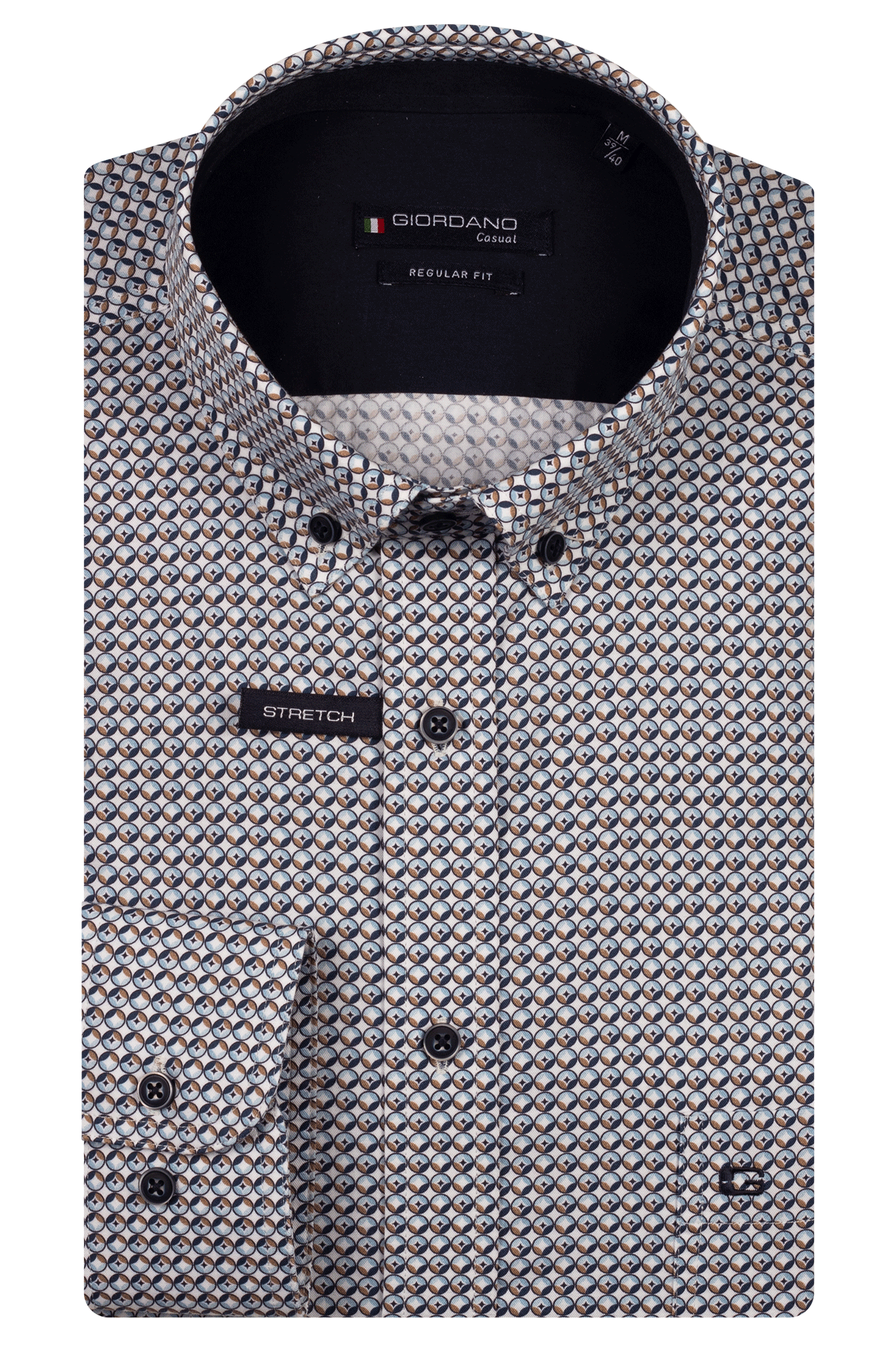 Giordano Ivy Printed Regular Shirt - Matt O'Brien Fashions