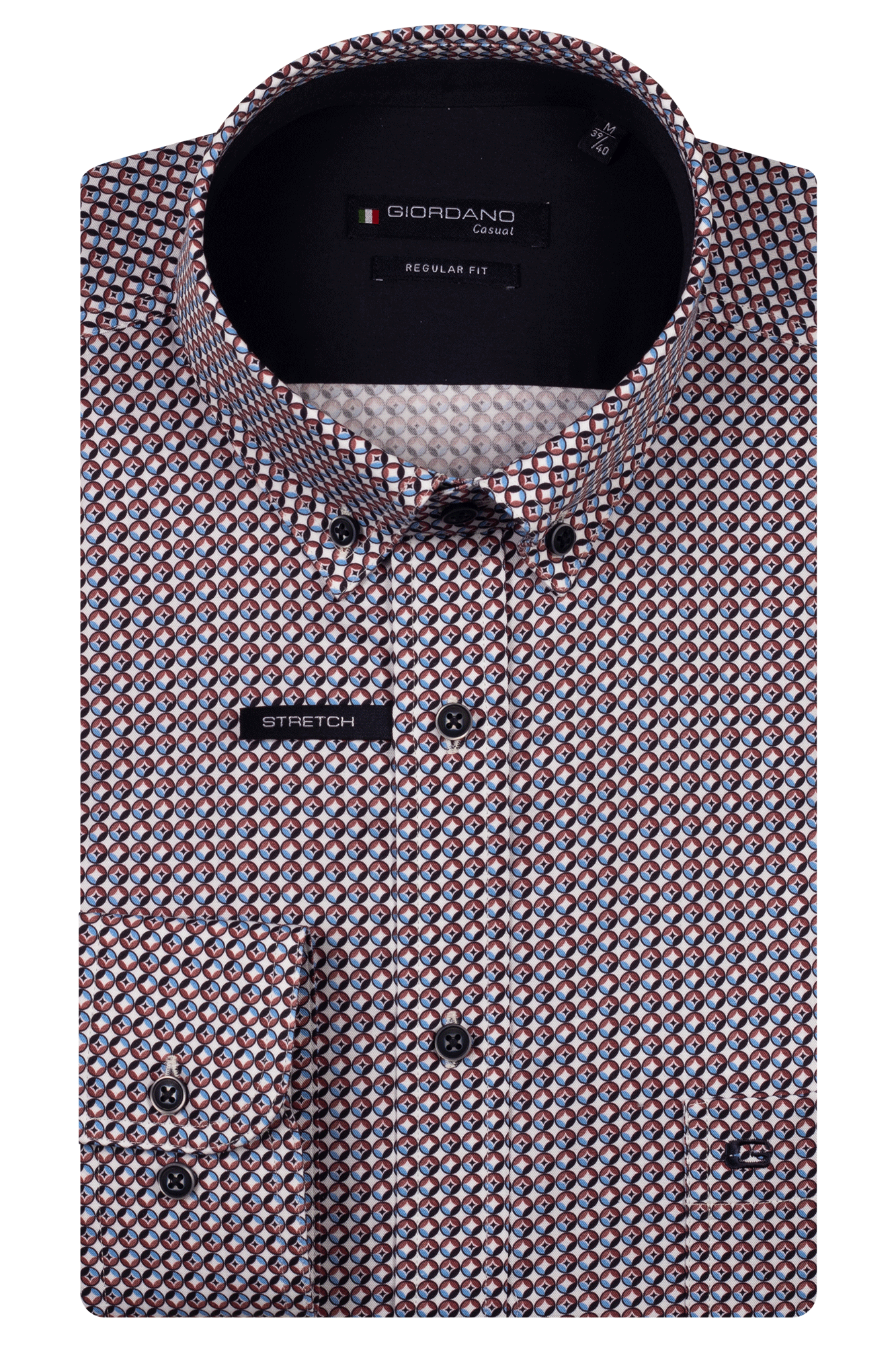 Giordano Ivy Printed Regular Shirt - Matt O'Brien Fashions