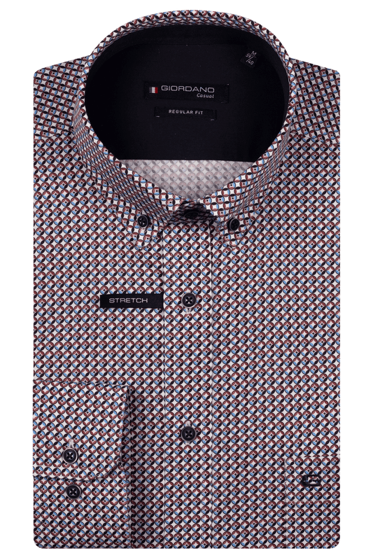 Giordano Ivy Printed Regular Shirt - Matt O'Brien Fashions