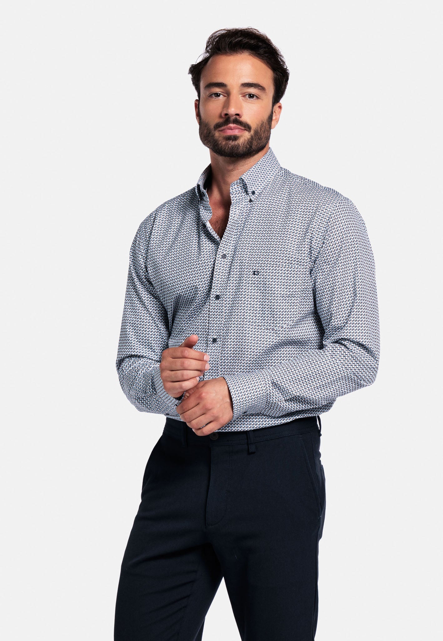 Giordano Ivy Printed Regular Shirt - Matt O'Brien Fashions