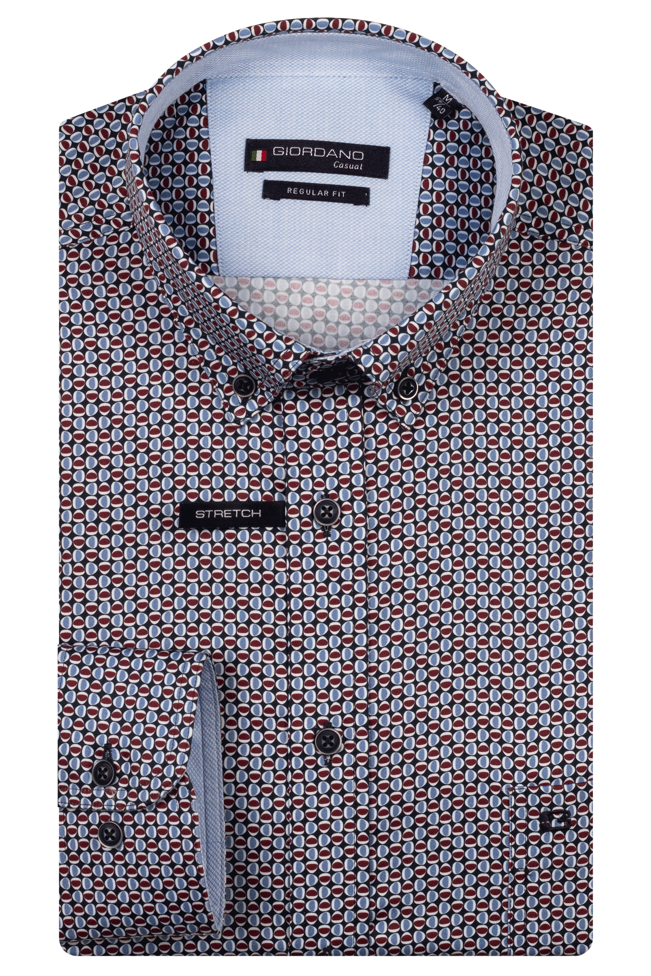 Giordano Ivy Regular Print Casual Shirt - Matt O'Brien Fashions