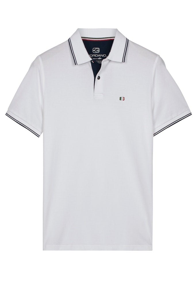 Giordano Nico Tipped Polo - Matt O'Brien Fashions