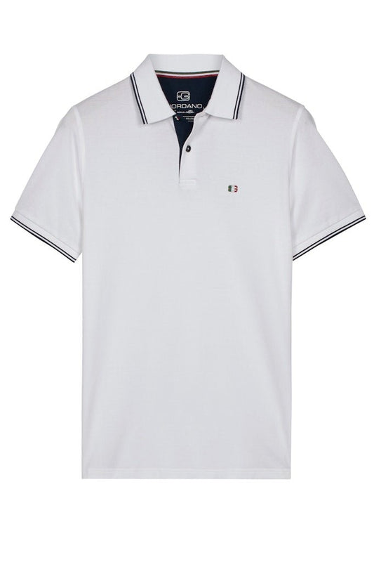 Giordano Nico Tipped Polo - Matt O'Brien Fashions
