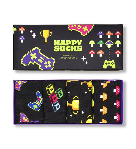 Happy Socks Gamer 4 Pack Socks - Matt O'Brien Fashions