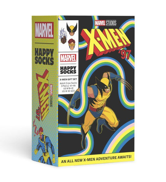 Happy Socks X - Men '97 3 Pack Socks - Matt O'Brien Fashions