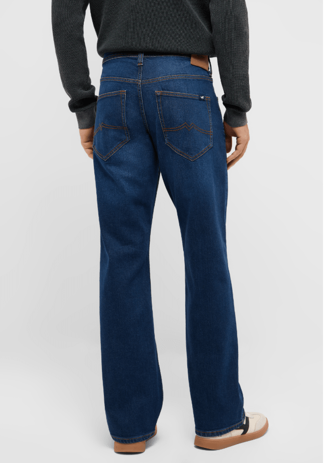 Mustang Oregon Bootcut Jeans Dark Blue - Matt O'Brien Fashions